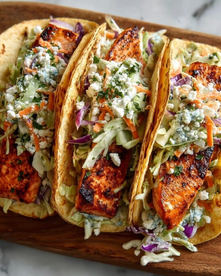 Air Fryer Salmon Tacos with Slaw Recipe