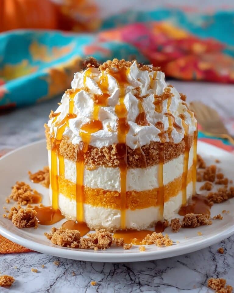 Pumpkin Cake: The Ultimate Fall Dessert with Caramel, Cool Whip, and Heath Bits Recipe