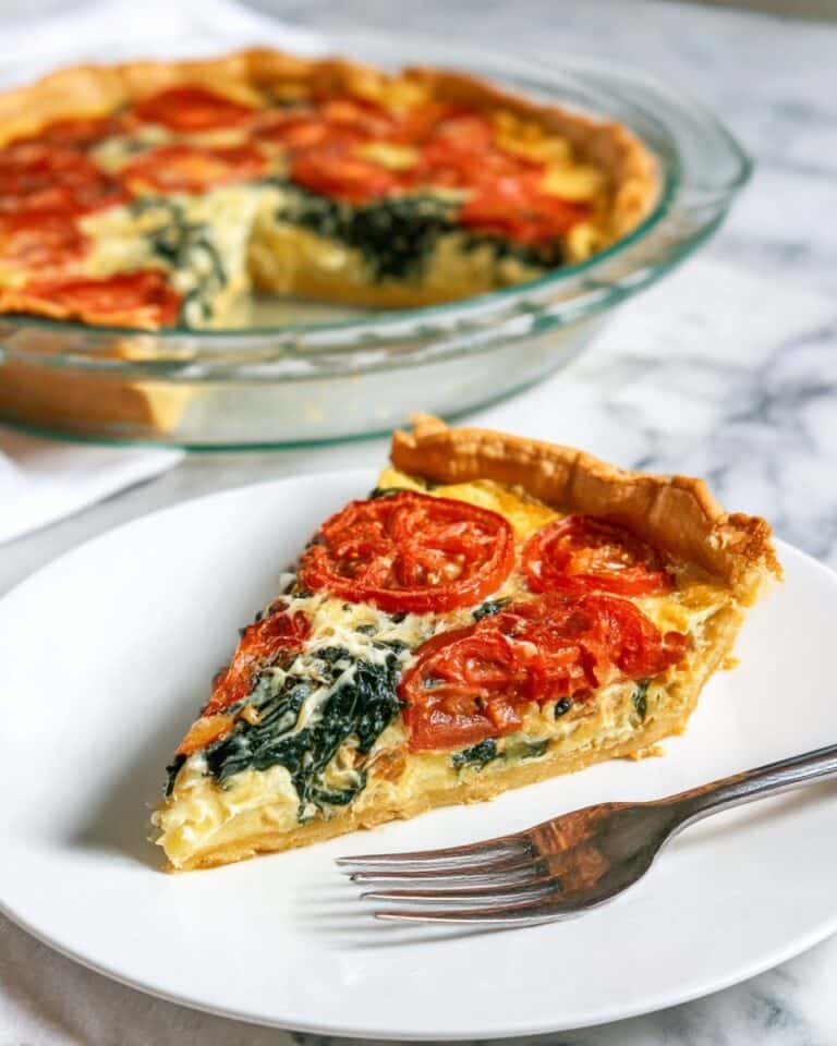 Sweet Potato Crust Quiche with Spinach & Feta Recipe