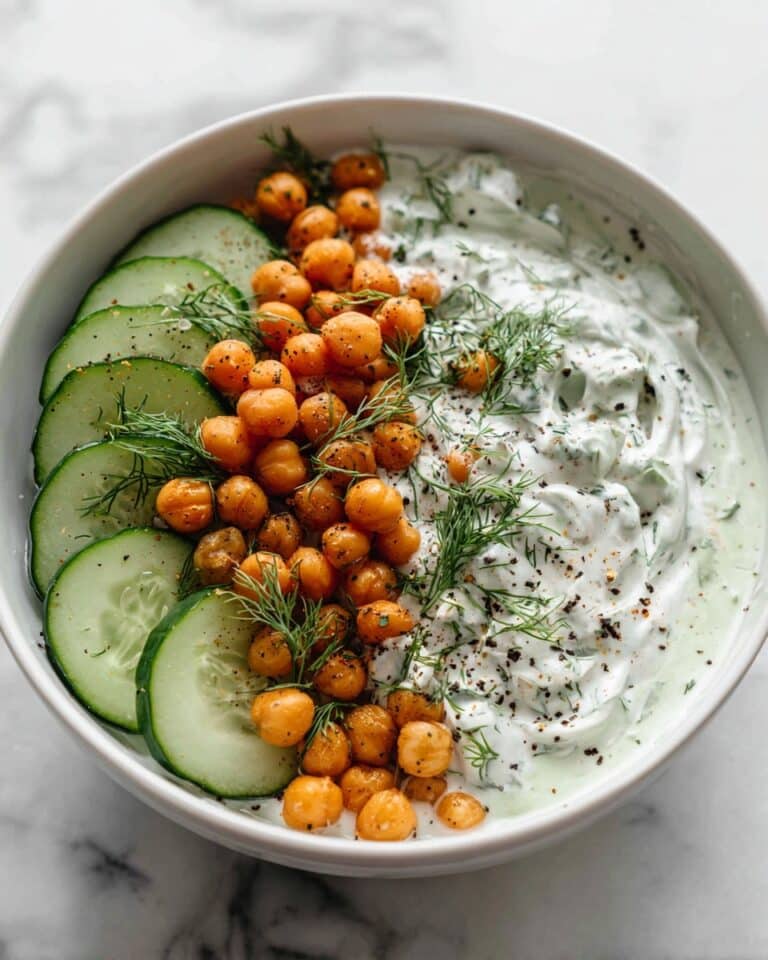 Chickpea Tzatziki Salad: A Refreshing Healthy Delight Recipe