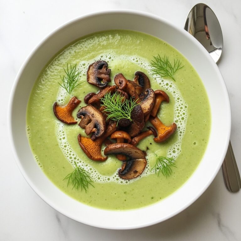 Fennel Leek Soup with Mushrooms Recipe