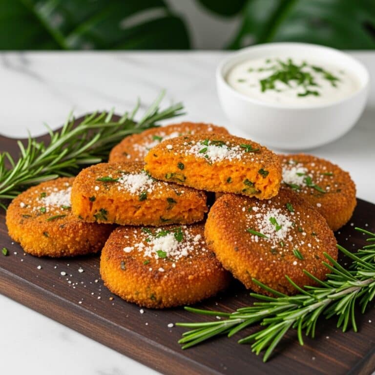 Parmesan Herb Sweet Potato Medallions Recipe