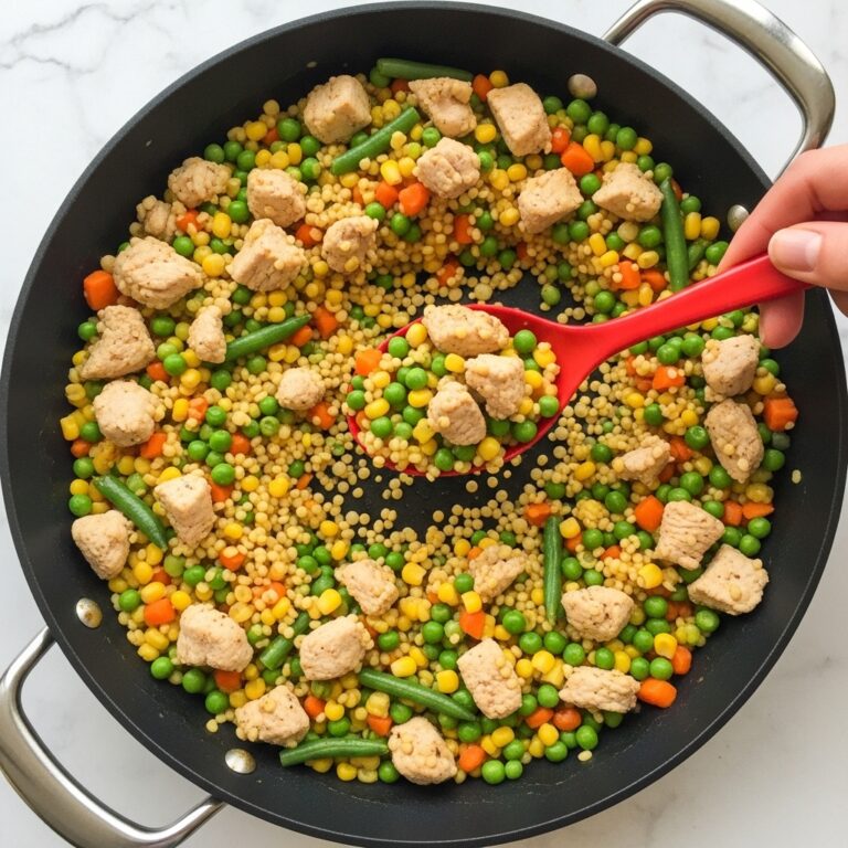 Pearled Couscous with Chicken & Mixed Veggies Recipe