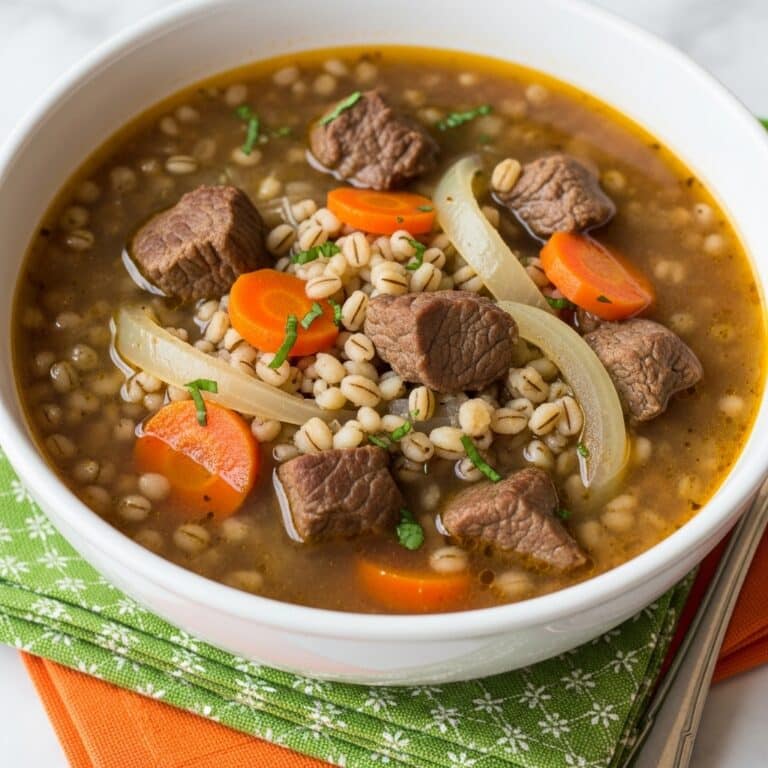 Crockpot Beef Barley Soup Recipe
