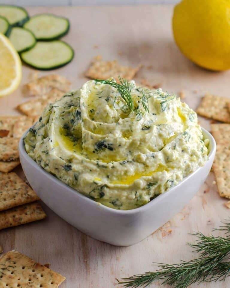 Lemon & Dill Roasted Zucchini Dip Recipe