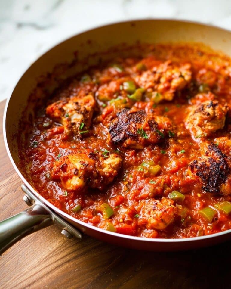 Chicken Saganaki (Greek Style Chicken in Tomato & Feta Sauce) Recipe