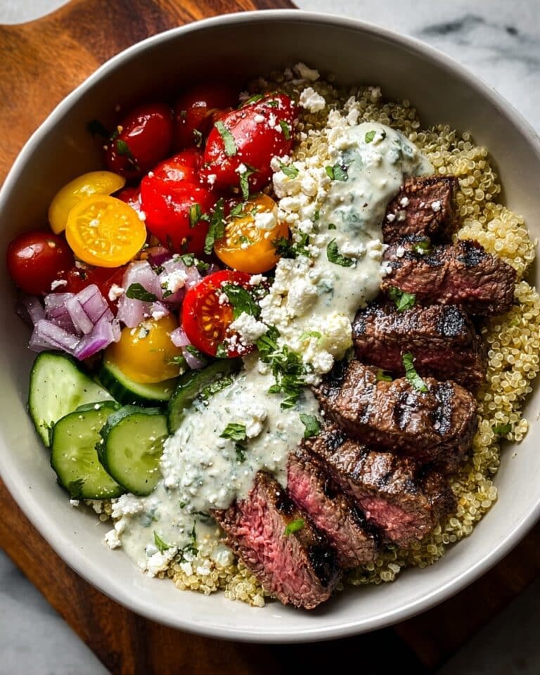 Mediterranean Steak Bowl Recipe