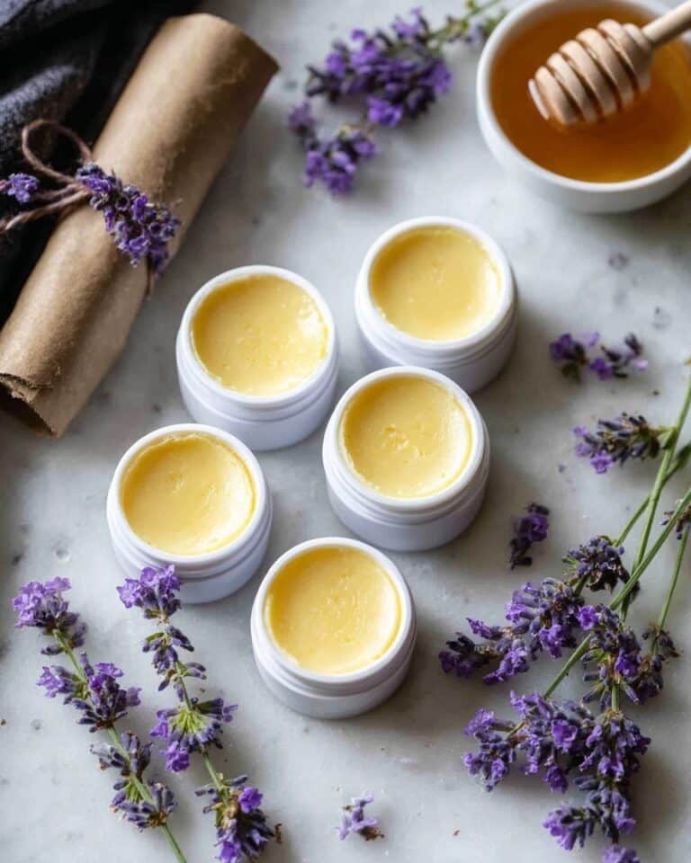 Homemade Honey Lavender Lip Balm Recipe