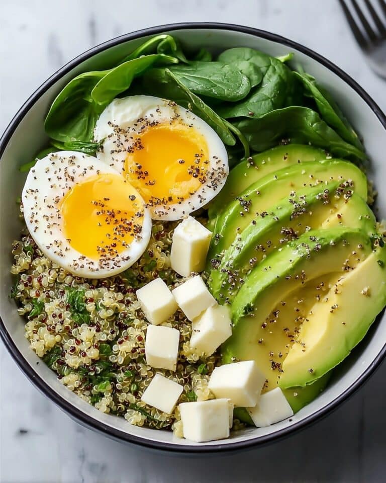 Vibrant Green Quinoa Breakfast Bowl for Energizing Mornings Recipe