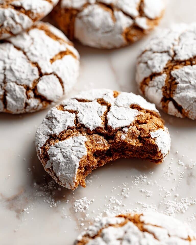 Gingerbread Crinkle Cookies Recipe