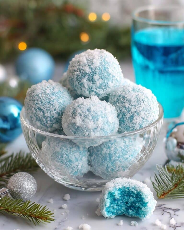 Easy Blue Christmas Truffles – 4 Ingredients & No-Bake Magic! Recipe