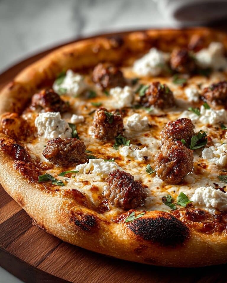 Sausage Feta Honey Pizza Recipe