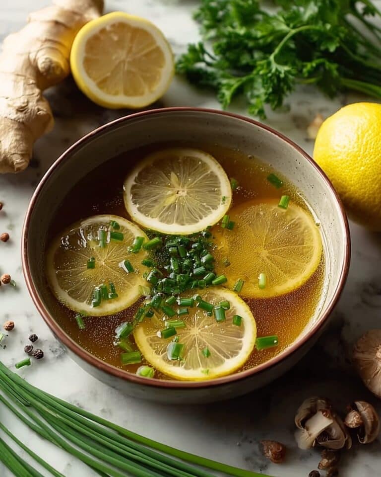 Healing Miso-Ginger Lemon Detox Broth Recipe