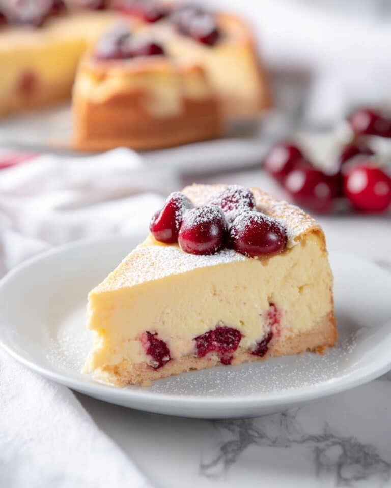 German Cherry Cake – Cherry Custard Pie Recipe