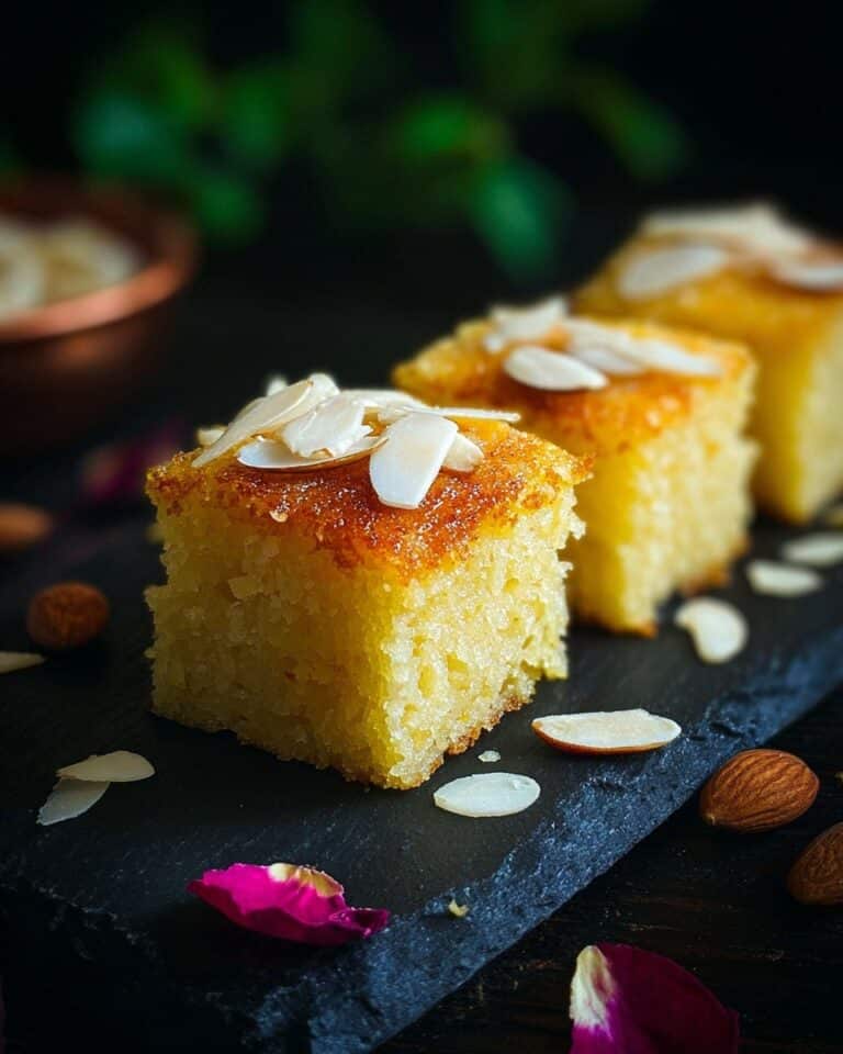Basbousa | Semolina Coconut Cake Recipe