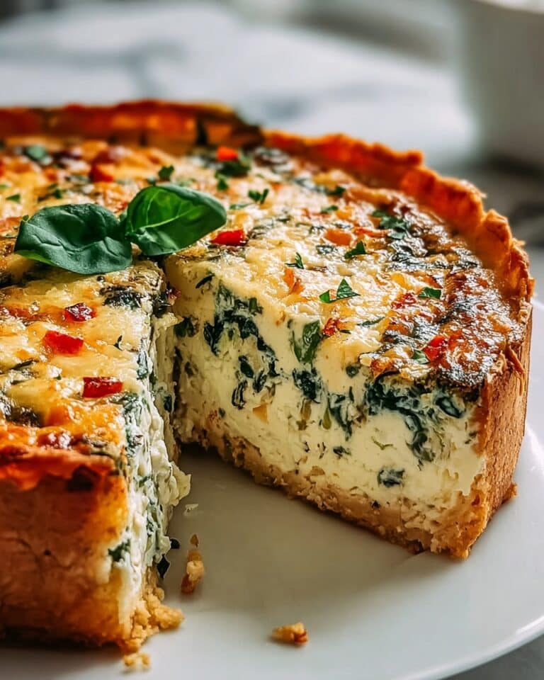 Cottage Cheese and Spinach Crustless Quiche Recipe