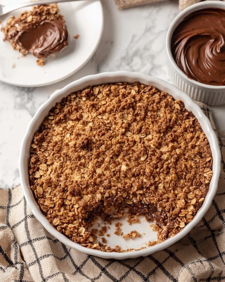 Quick & Easy Nutella Baked Oatmeal Recipe