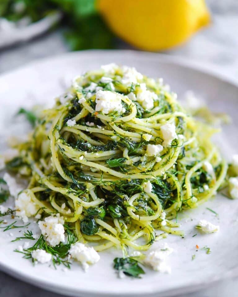 Spanakopita Pasta (Spinach and Feta Pasta) Recipe