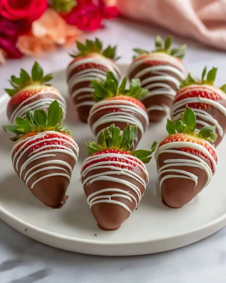 Valentine’s Day Chocolate Covered Strawberries Recipe
