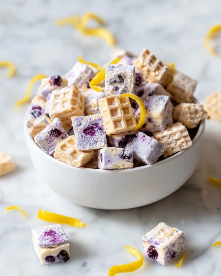 Blueberry Lemon Cheesecake Puppy Chow Recipe