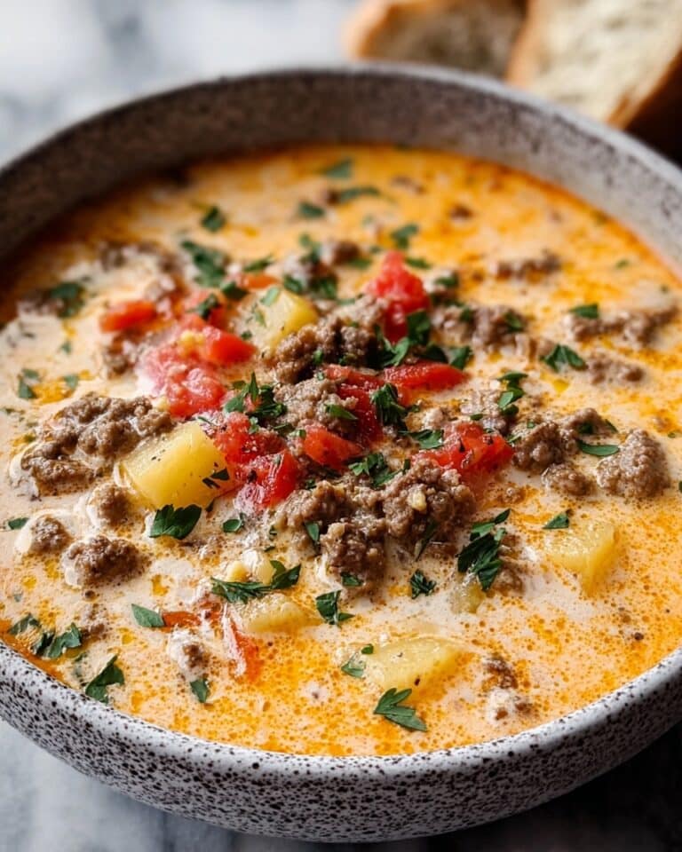 Keto Beef Cheeseburger Soup: Indulgent Comfort in a Bowl Recipe