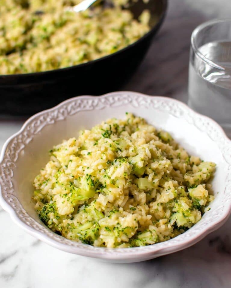 Cheesy Broccoli Cauliflower Rice Recipe