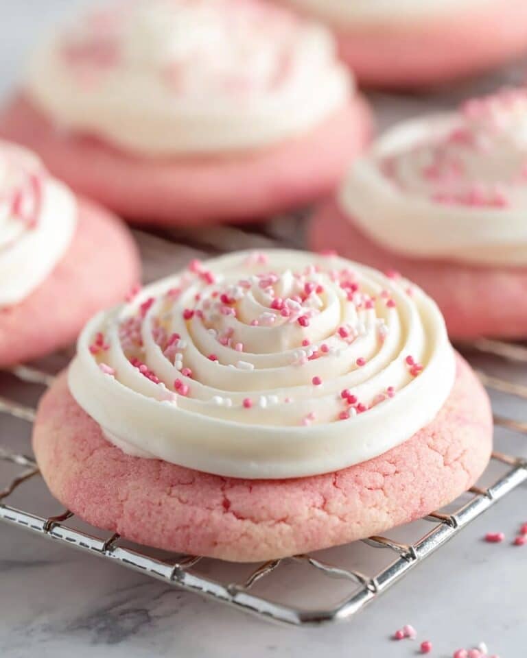 Copycat Crumbl Pink Velvet Cookies Recipe (Easy Cake Mix Hack) Recipe