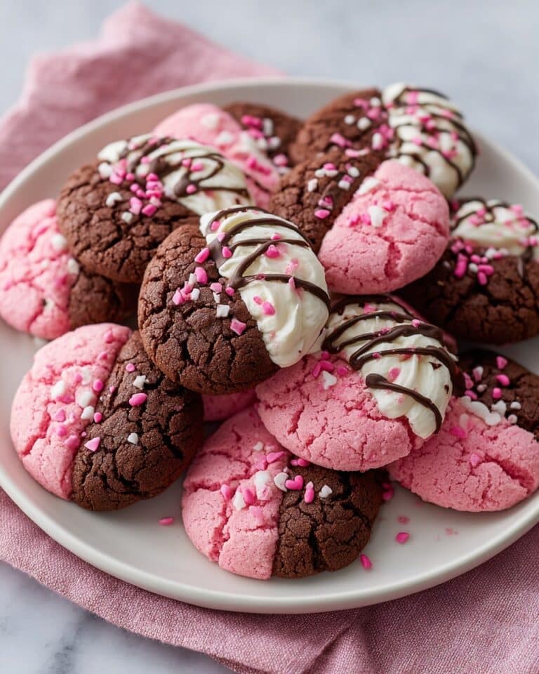 Valentine Ganache Cookies with Raspberry Chocolate Filling Recipe