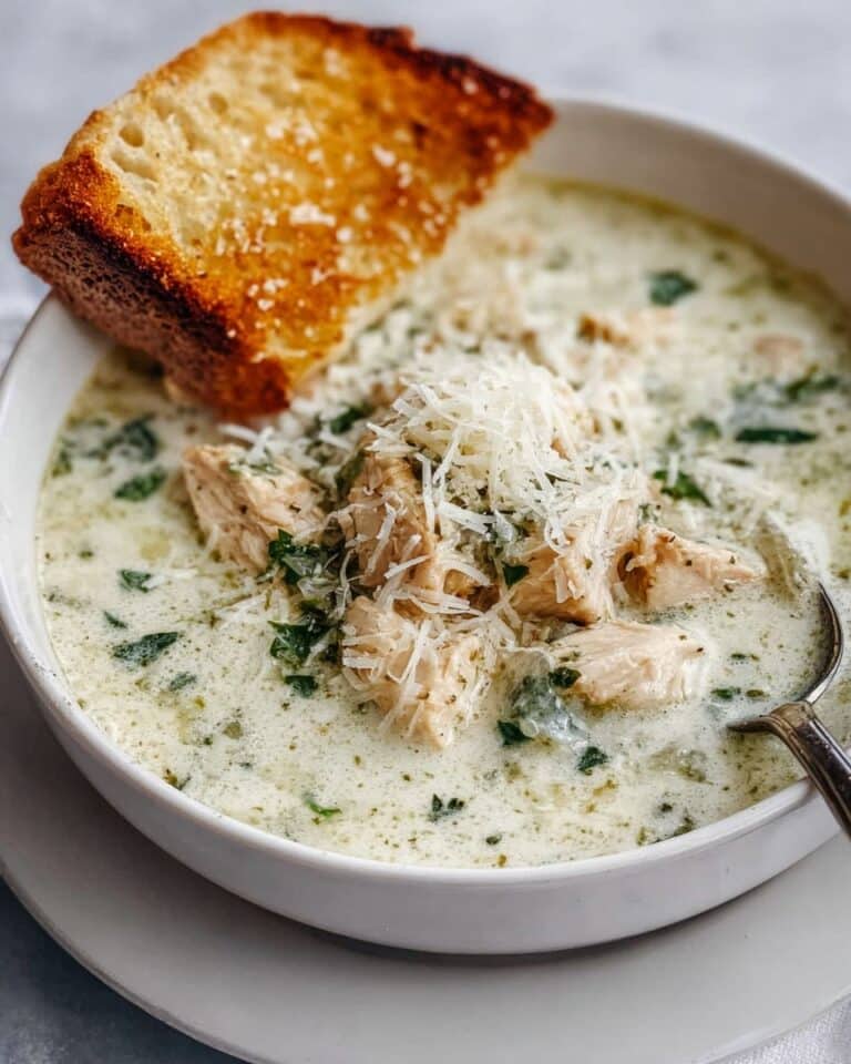 Garlic Parmesan Chicken Soup Recipe