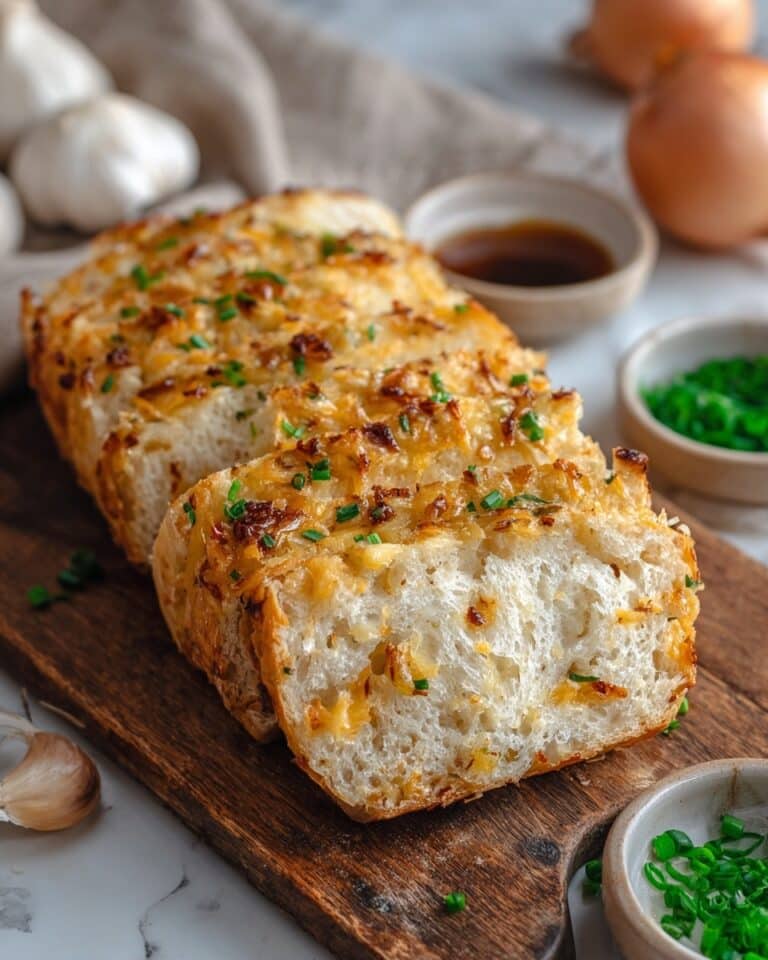 Soft Cheesy Onion Bread Recipe